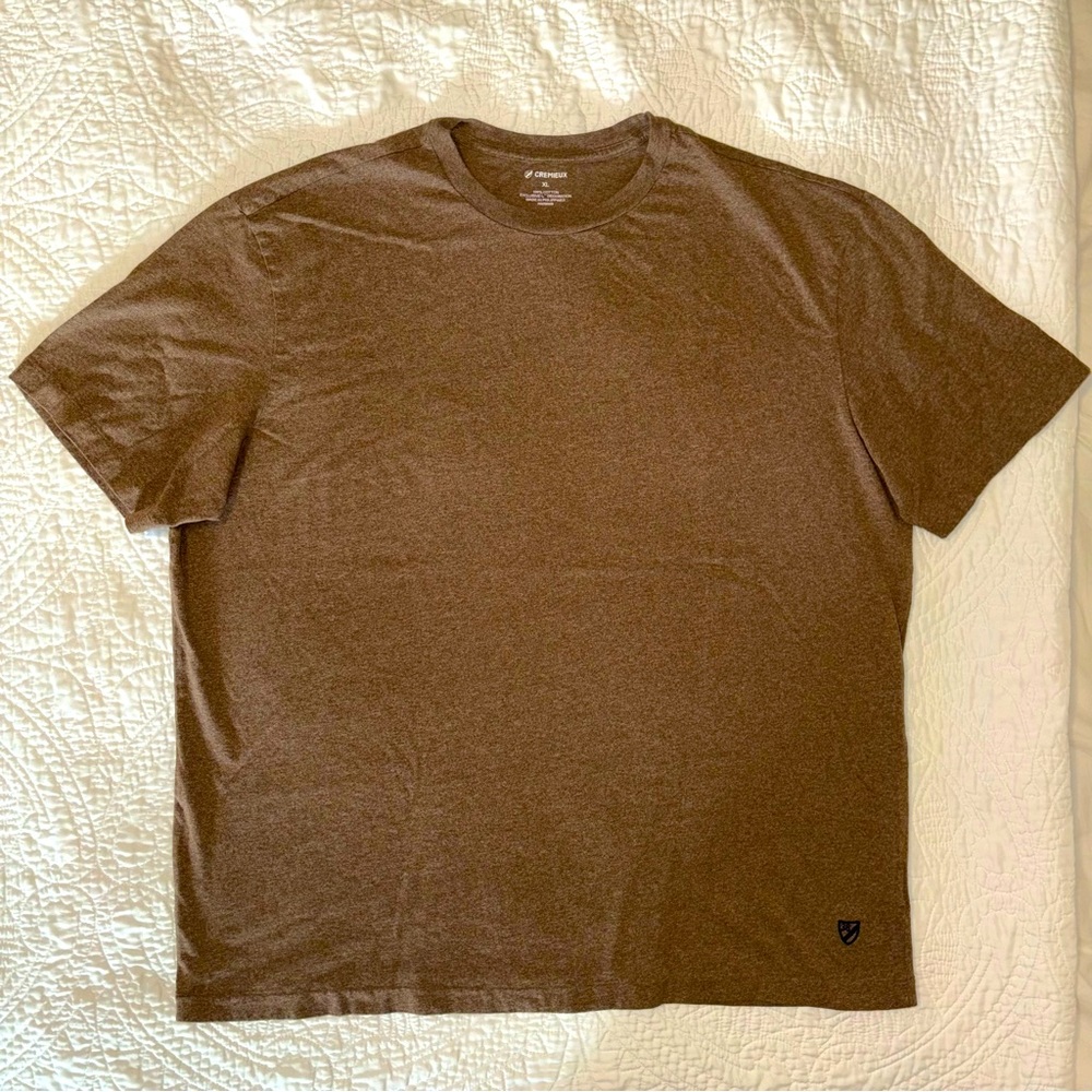 SOLD Cremieux Mens Tee T Shirt XL Heathered Brown